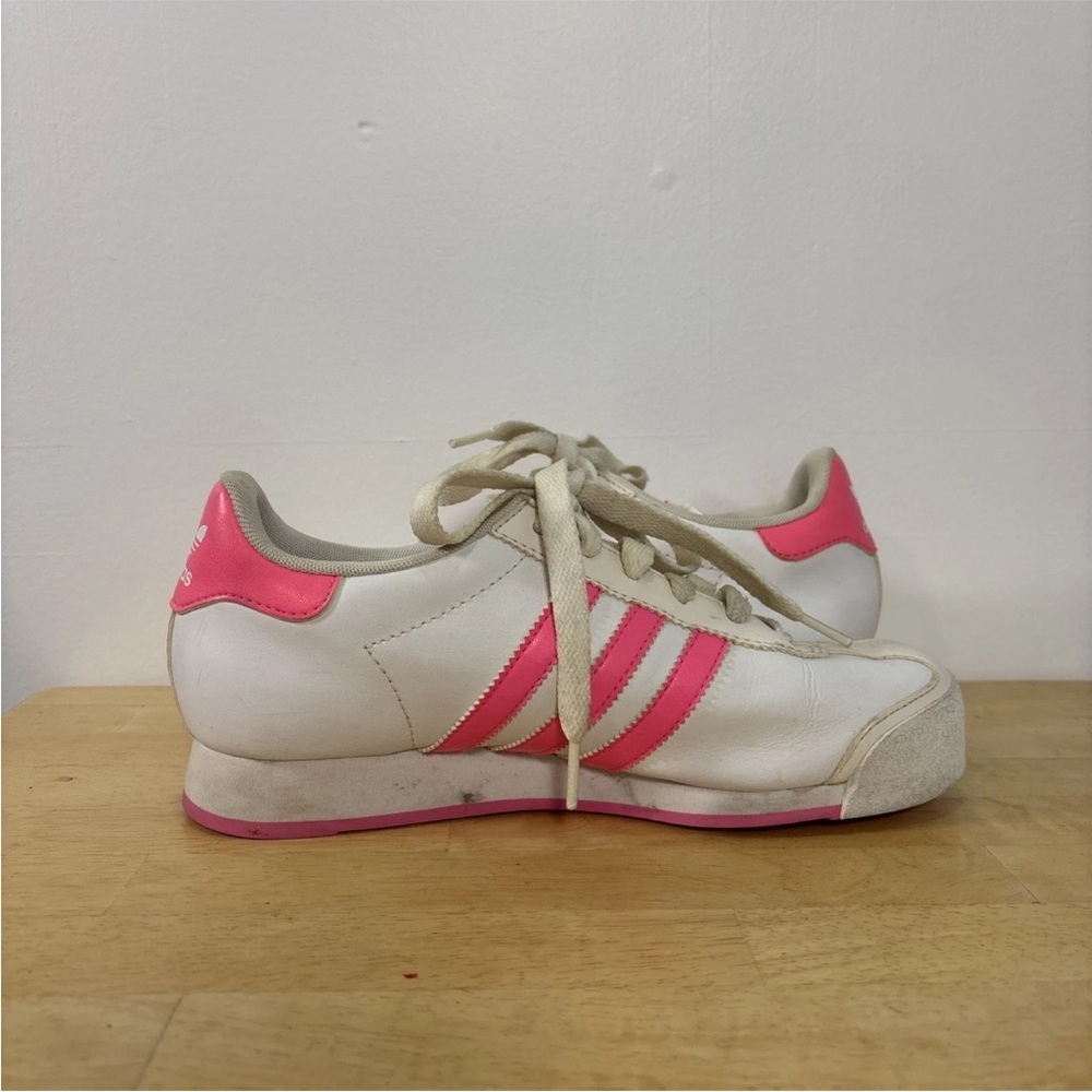 Adidas Women Samoa Shoes White and Pink SIZE 6 - Picture 5 of 10